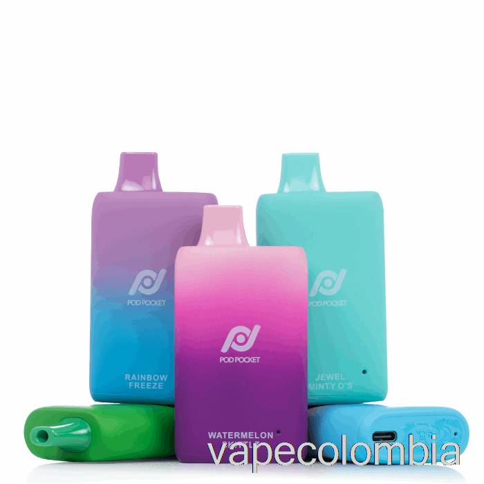Vape Desechable Pod Pocket 7500 0% Cero Nicotina Desechable Fresa Enrollable